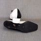 Total MOD Black & White 60s Wedge Shoes UK 7