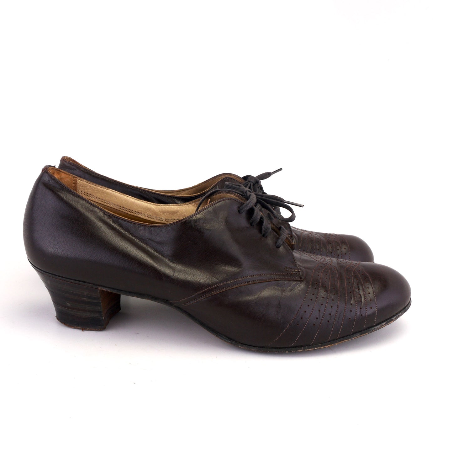1950s Lotus Wide Fit Brown Walking shoes UK 7