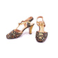 1930s Printed Satin Evening Sandals by Lilley & Skinner UK 3
