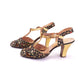 1930s Printed Satin Evening Sandals by Lilley & Skinner UK 3