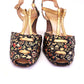 1930s Printed Satin Evening Sandals by Lilley & Skinner UK 3