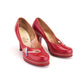 1950s Red Platform Pumps by Lilley & Skinner UK 3