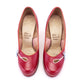 1950s Red Platform Pumps by Lilley & Skinner UK 3