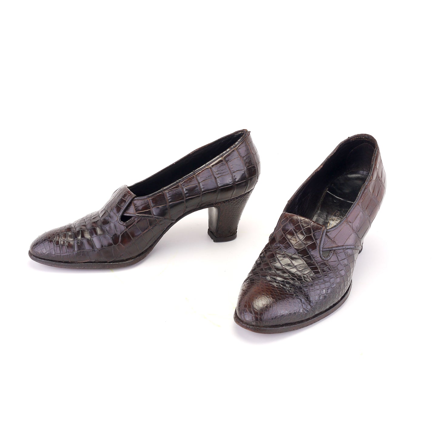 1930s Dark Brown Pumps by Riviera Lugano UK 6