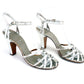 Early 1950s Strappy Silver Sandals by Mondaine UK 3