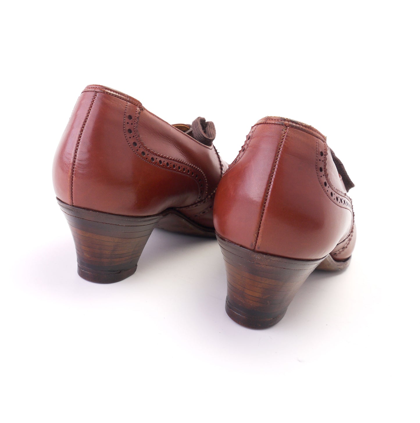 1950s Tan Wingtip Brogues by Manfield UK 5