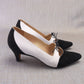 90s Manolo Blahnik Neo Mod Black & White Pumps UK 6