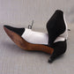 90s Manolo Blahnik Neo Mod Black & White Pumps UK 6