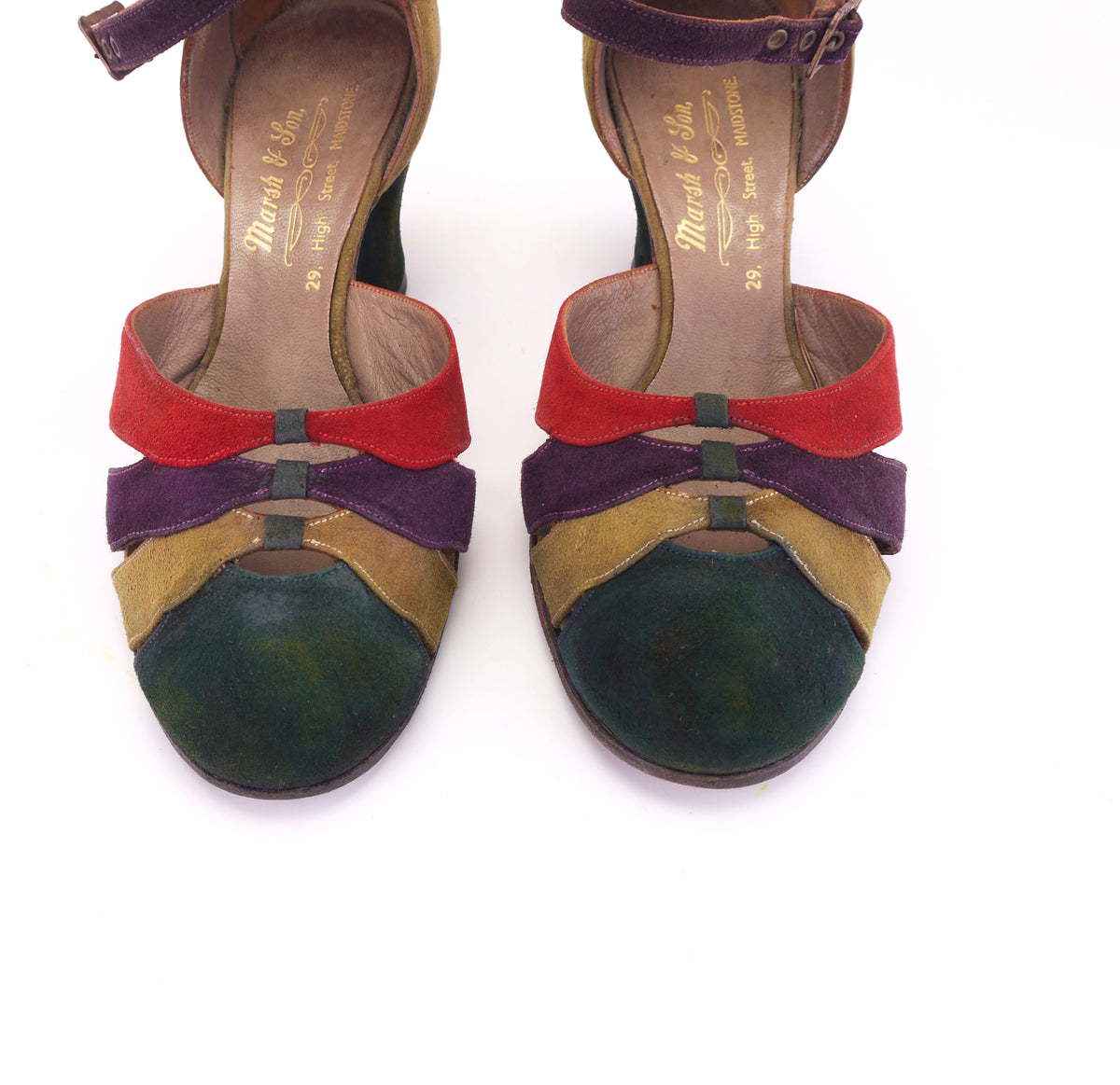 1930s Multicoloured Mary Janes by Marsh UK 3