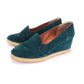 1970s Green Suede Wedges by Martini Osvaldo UK 5