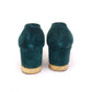 1970s Green Suede Wedges by Martini Osvaldo UK 5