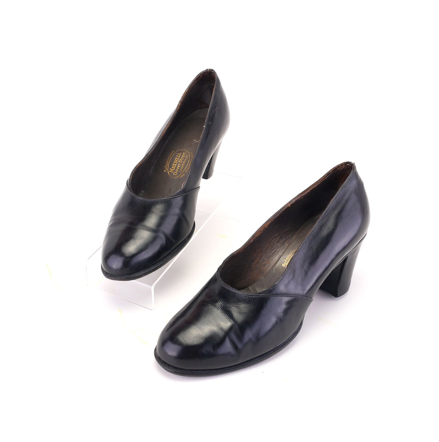 1930s Bespoke Henry Maxwell Black Pumps UK 3.5