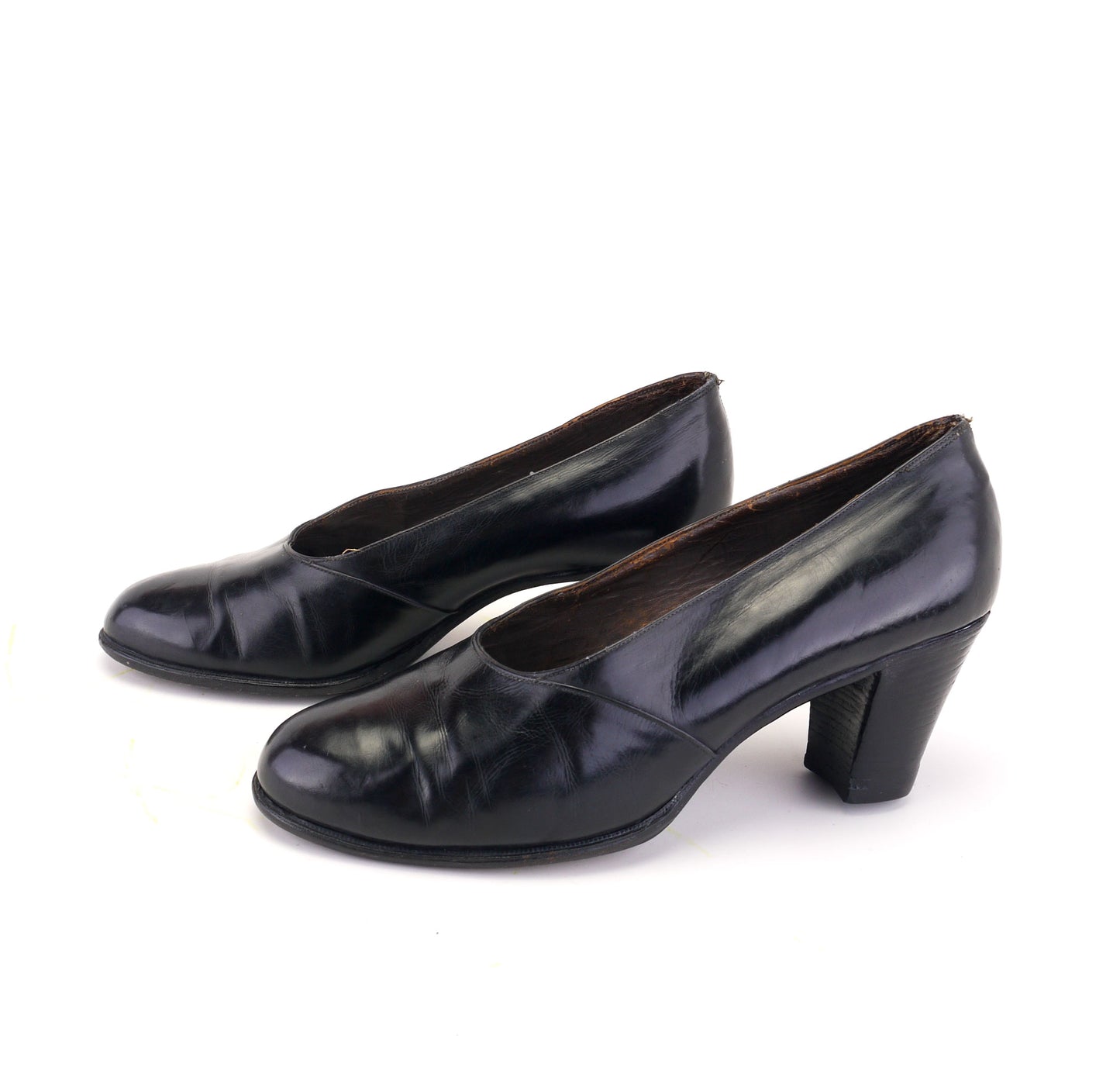 1930s Bespoke Henry Maxwell Black Pumps UK 3.5