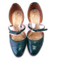 1930s Green D'orsay Pumps with Strap by Mayflowa UK 3