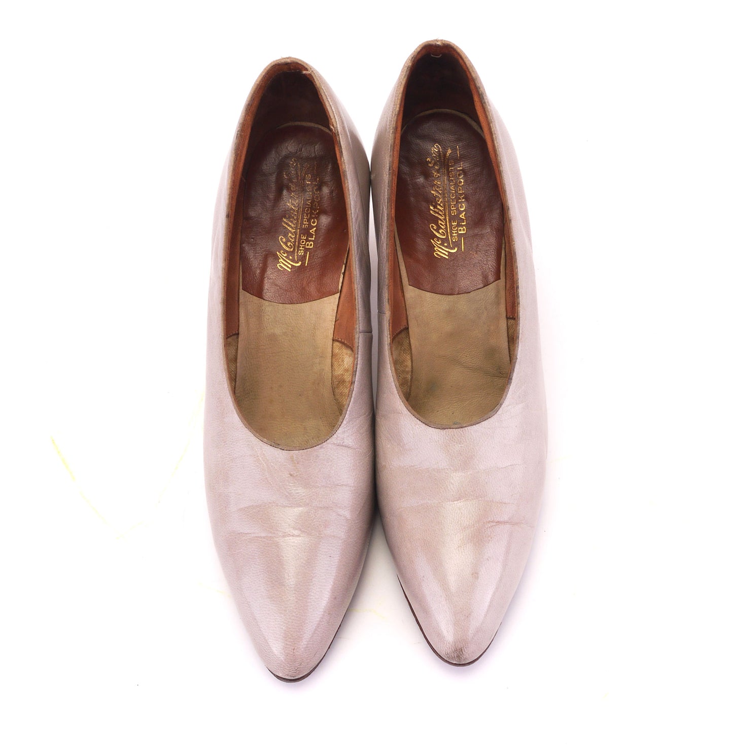 Exquisite 1920s Pale Grey Pumps by McCallister UK 4