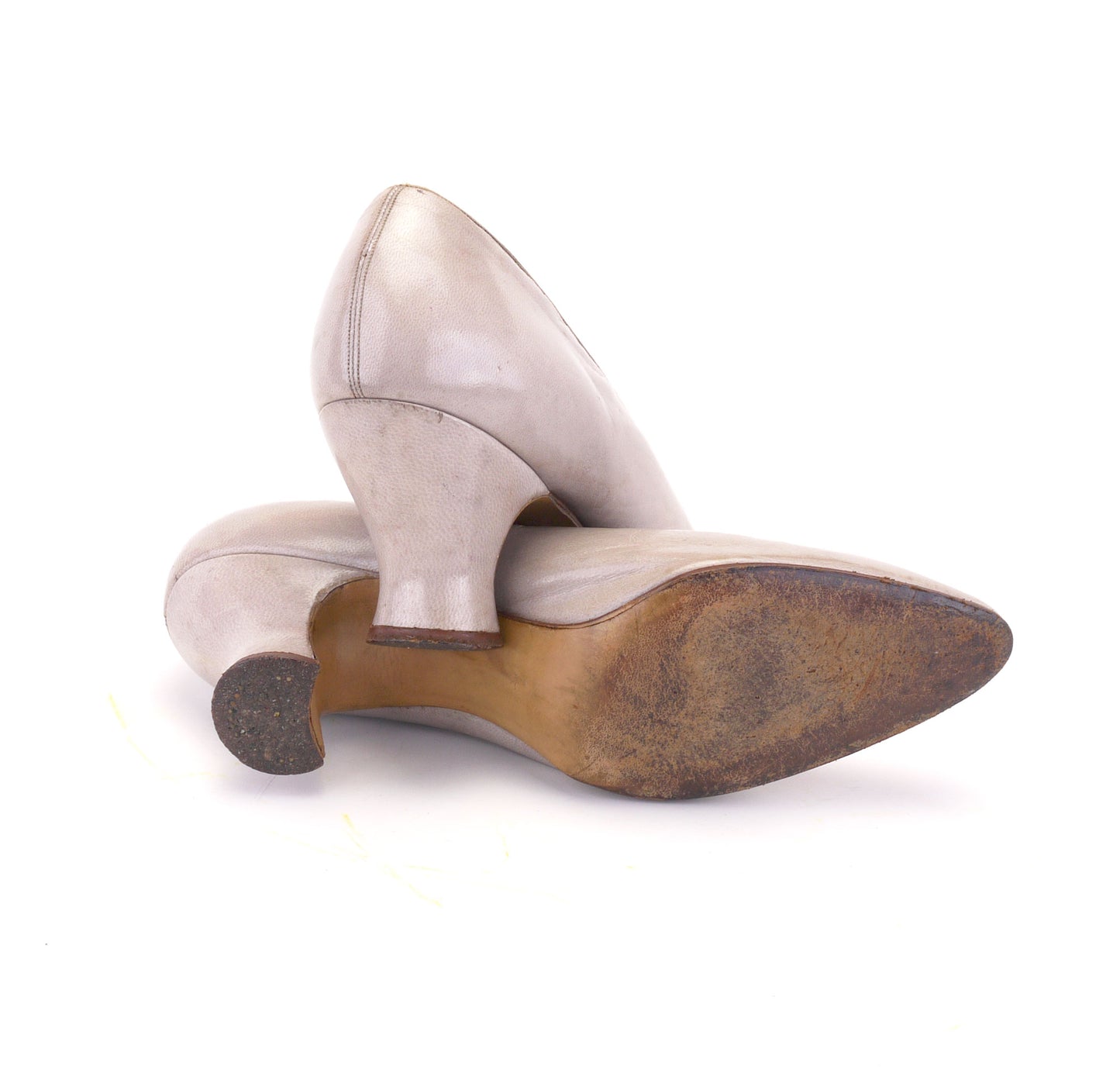 Exquisite 1920s Pale Grey Pumps by McCallister UK 4