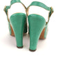 1970s High Green Sandals w Cutout Flowers by Meadows UK 4