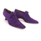 Historical Style Purple Suede Shoes by Michel Perry UK 6.5