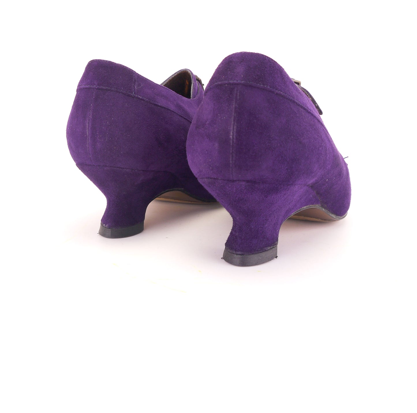 Historical Style Purple Suede Shoes by Michel Perry UK 6.5