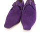 Historical Style Purple Suede Shoes by Michel Perry UK 6.5