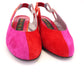 Bright Red & Pink Italian Slingbacks by Mima Venezia UK 5.5