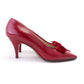 Red Miss Rayne Chisel Toe Pumps c1960 UK 4.5