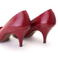 Red Miss Rayne Chisel Toe Pumps c1960 UK 4.5