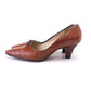 1960s Tan Snake Pumps by Miss Rayne UK 4.5