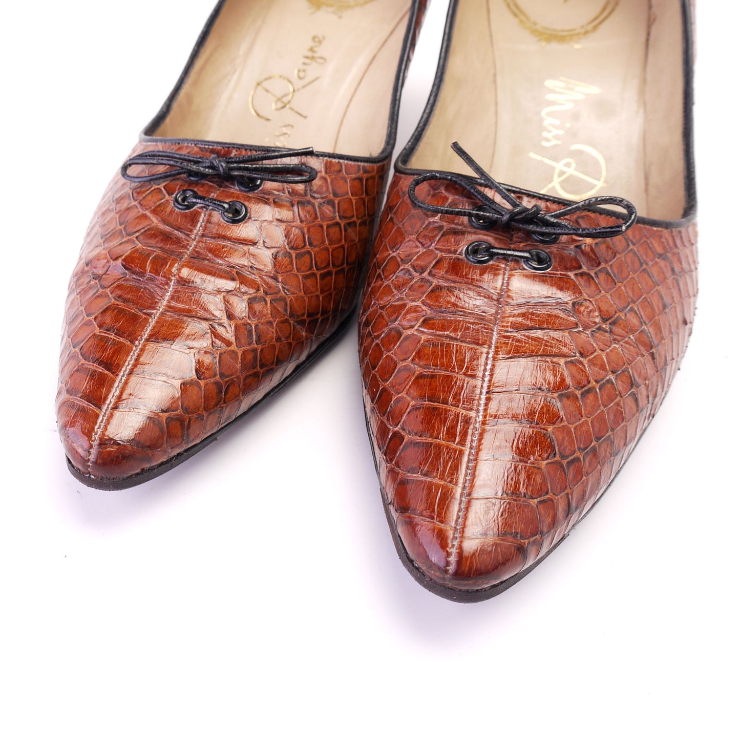 1960s Tan Snake Pumps by Miss Rayne UK 4.5