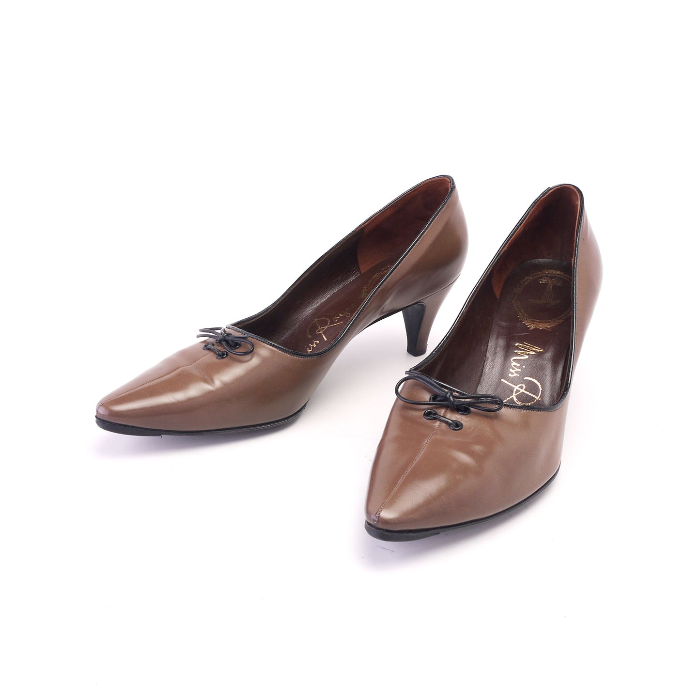 1960s Miss Rayne Pumps in Taupe Brown UK 4.5