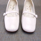 1960s Deadstock White Mary Jane Shoes by Miss Rayne UK 5