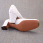 1960s Deadstock White Mary Jane Shoes by Miss Rayne UK 5
