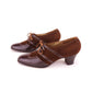 1930s Brown Suede & Leather Derbies by Moykopf UK 6