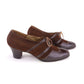 1930s Brown Suede & Leather Derbies by Moykopf UK 6