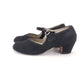Norvic 1940s Wide Fit Black  Bar Shoes UK 6
