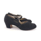 Norvic 1940s Wide Fit Black  Bar Shoes UK 6