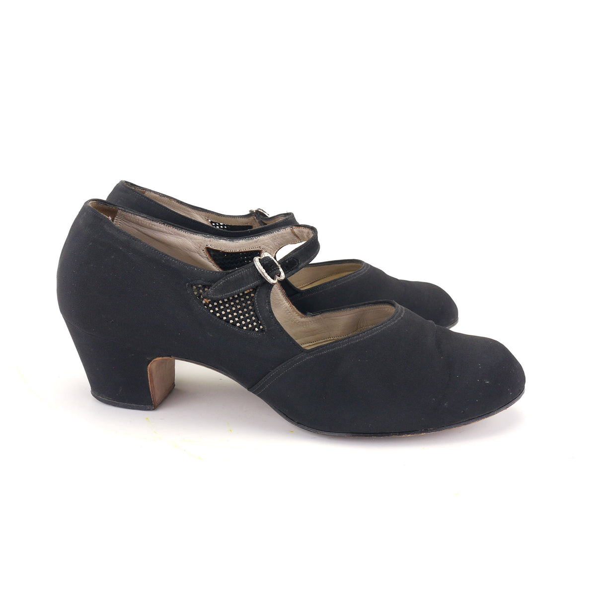 Norvic 1940s Wide Fit Black  Bar Shoes UK 6