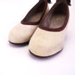 Deadstock 1940s Teen Cream Dress Shoes by Panda UK 1.5