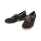 Deadstock 1940s Brown Brogued Slip Ons by Panda UK 2