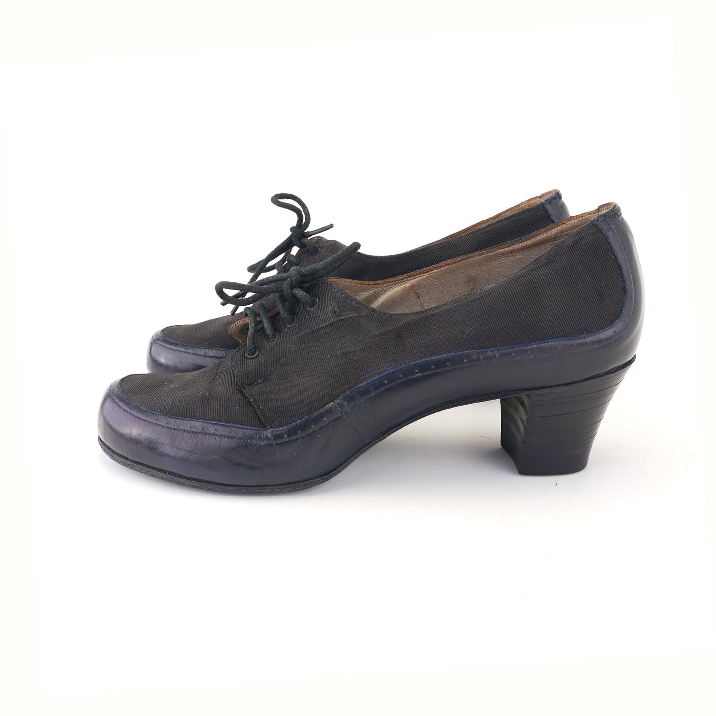 1940s Unworn CC41 Navy Derbies by Panda UK 4.5