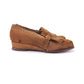 Deadstock 1940s Light Brown Suede Wedges UK 4.5