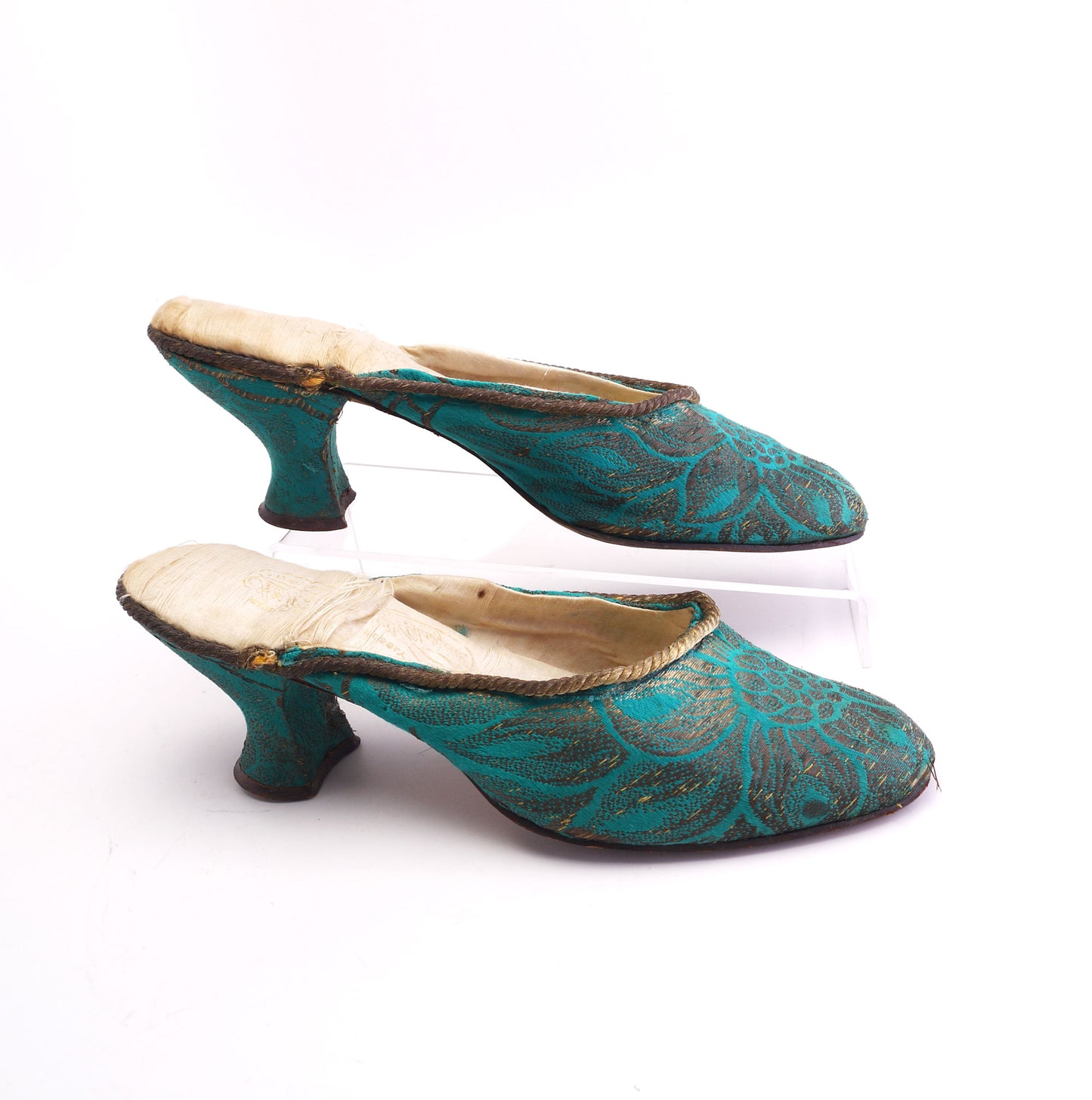 Edwardian Jade & Gold Slippers by Patersons UK 4