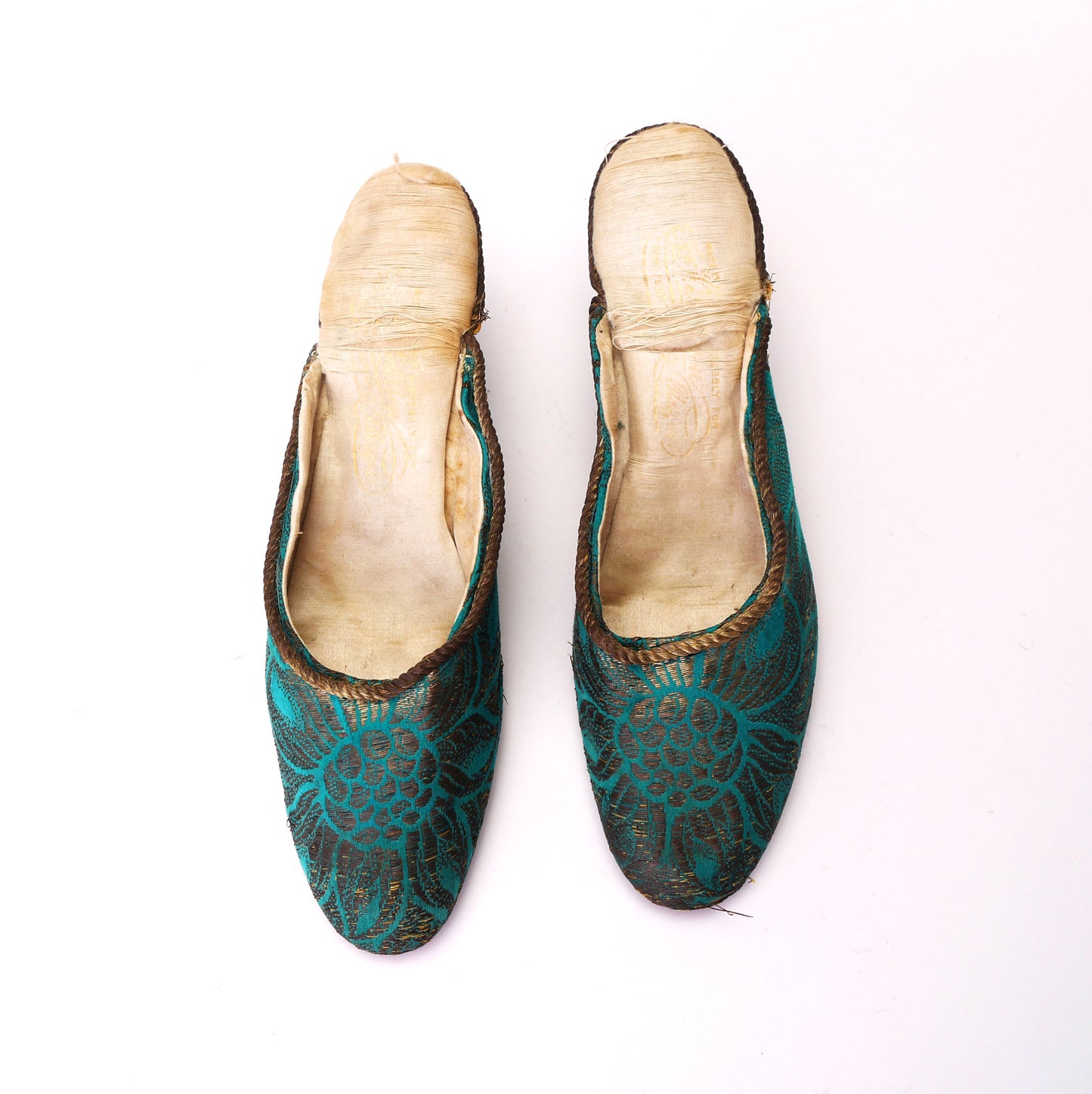 Edwardian Jade & Gold Slippers by Patersons UK 4