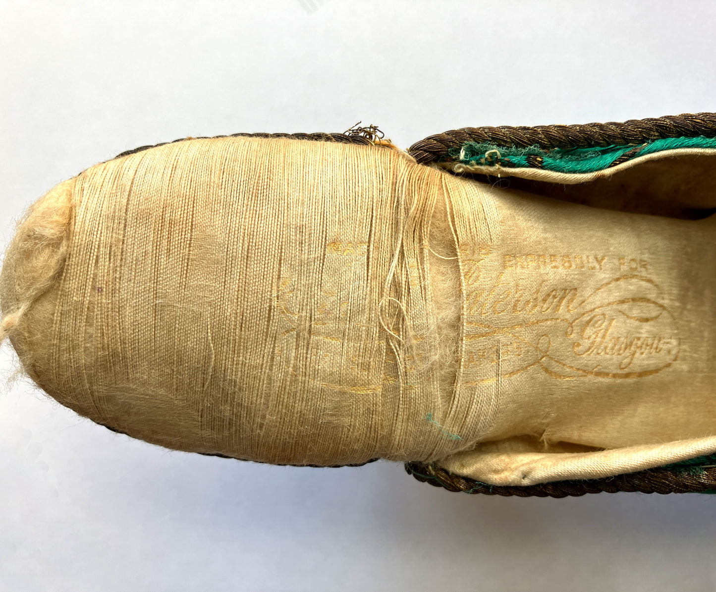 Edwardian Jade & Gold Slippers by Patersons UK 4