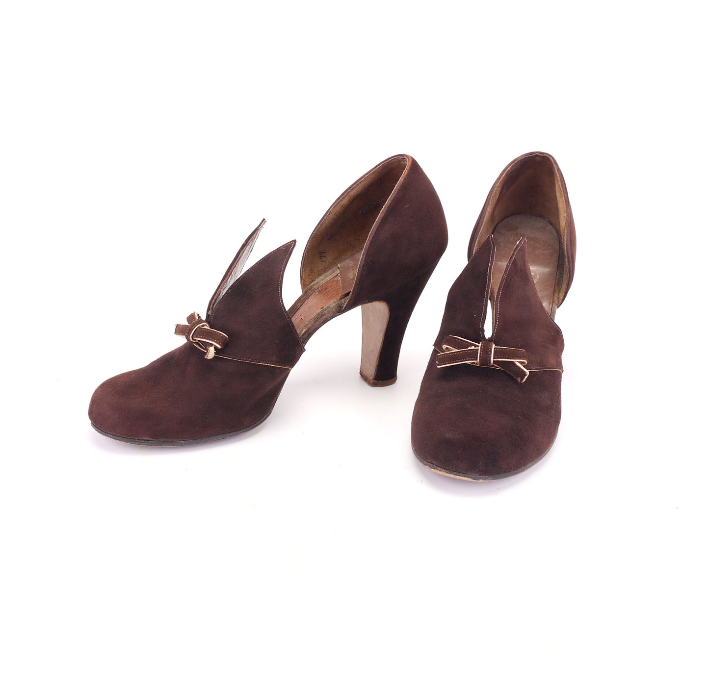 1940s Brown D'orsay Pumps by Penaljo UK 7