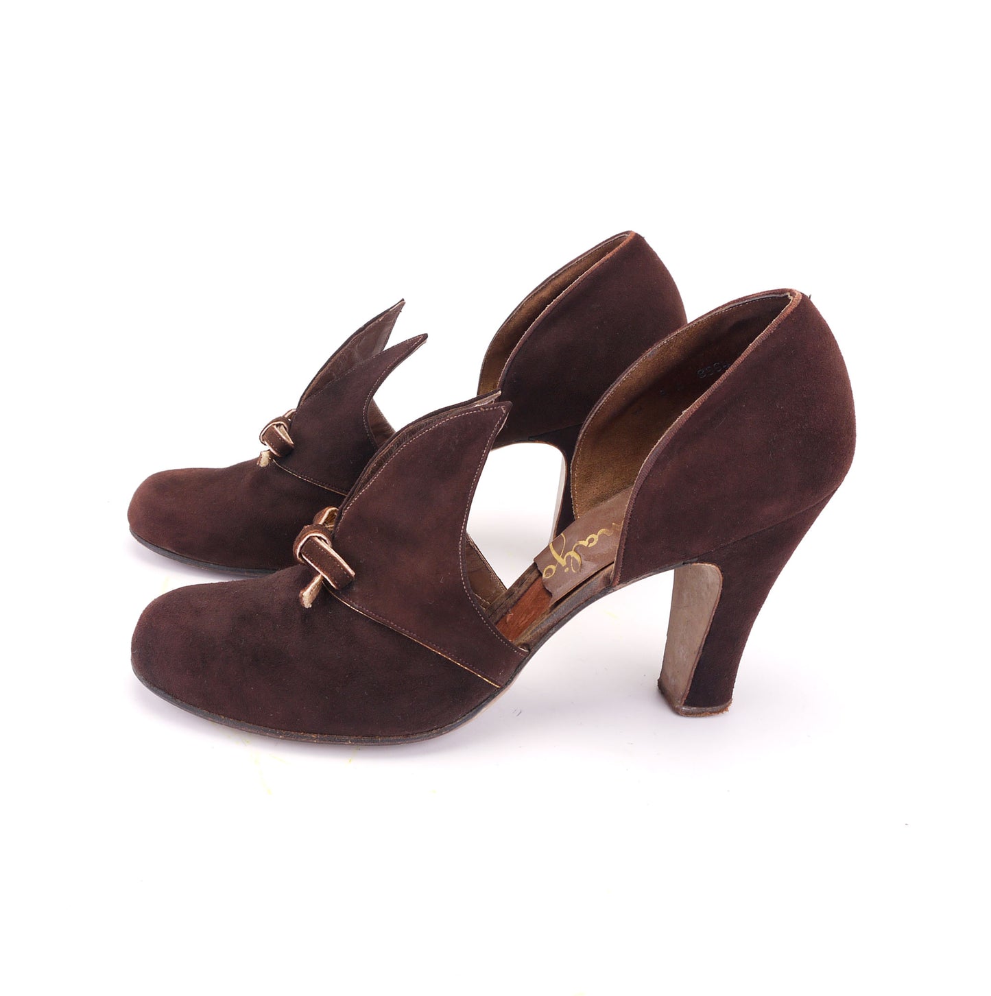 1940s Brown D'orsay Pumps by Penaljo UK 7