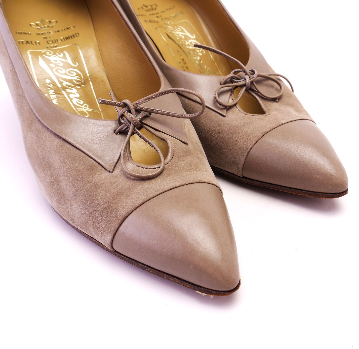 1960s Beige Stilettos Italo Colombo for Pinet UK 4.5