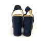 1970s Navy Suede Platform Slingback Sandals UK 5.5