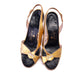 1950s Rayne Gold Evening Sandals UK 3