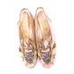 1930s White & Gold Evening Sandals by Raoul UK 5